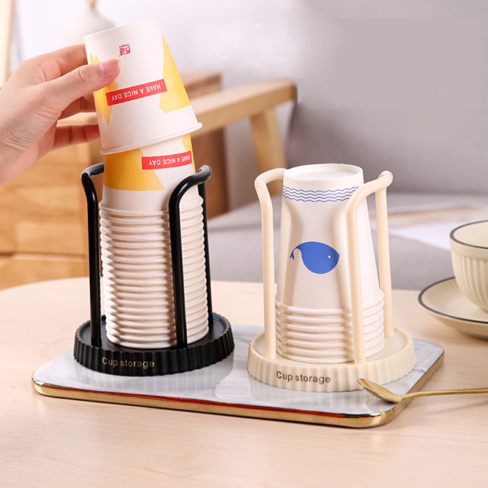 Coffee Tea Cups - Disposable Cup Holder Desktop Paper Cup