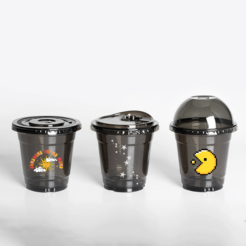 Coffee Tea For Plants - LogoDisposable Transparent Pet Coffee Cups, Cold