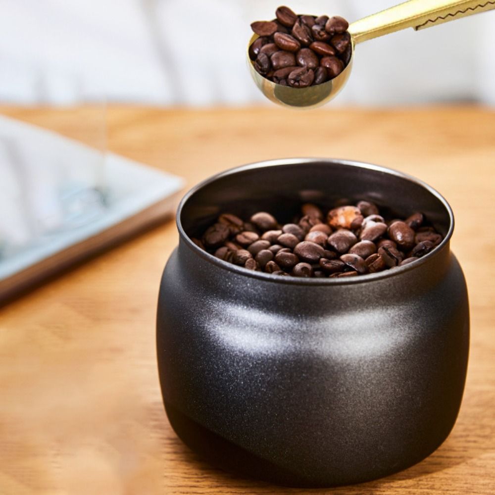 Coffee Tea Canister Set - 304 Stainless Steel Coffee Beans Vacuum