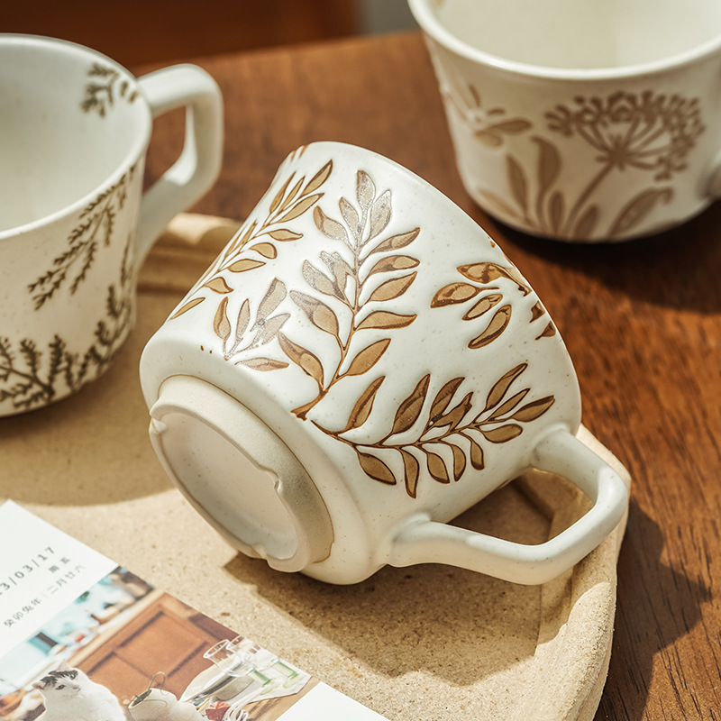 Coffee Tea For Plants - Creative Ceramic Mug Hand-painted Flower Plant