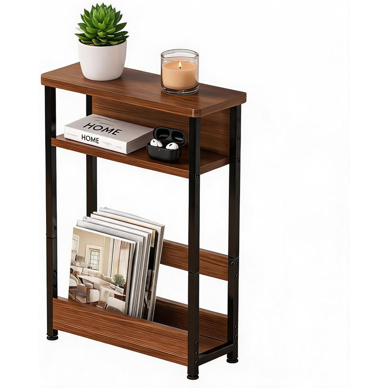 Coffee Tea Weight Loss - 3-Tier Slim Narrow Side Table, Metal