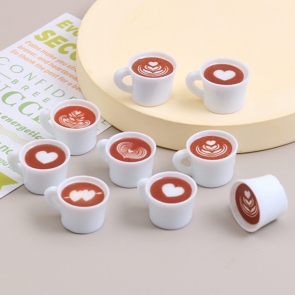 Coffee Tea Mugs - 10pcs Love Heart Coffee Cup Resin