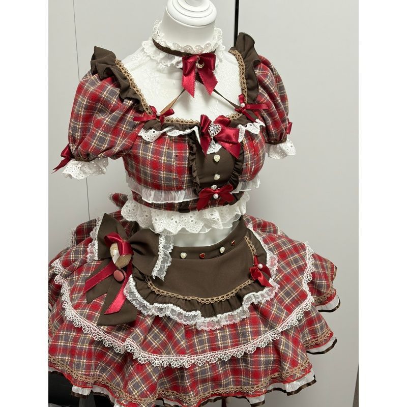Japanese Sweet Plaid Bow 2 pie - Coffee Tea Weight Loss review and price