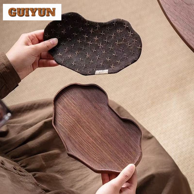 Black Walnut Small Tea Tray Sn - Coffee Tea Stand review and price