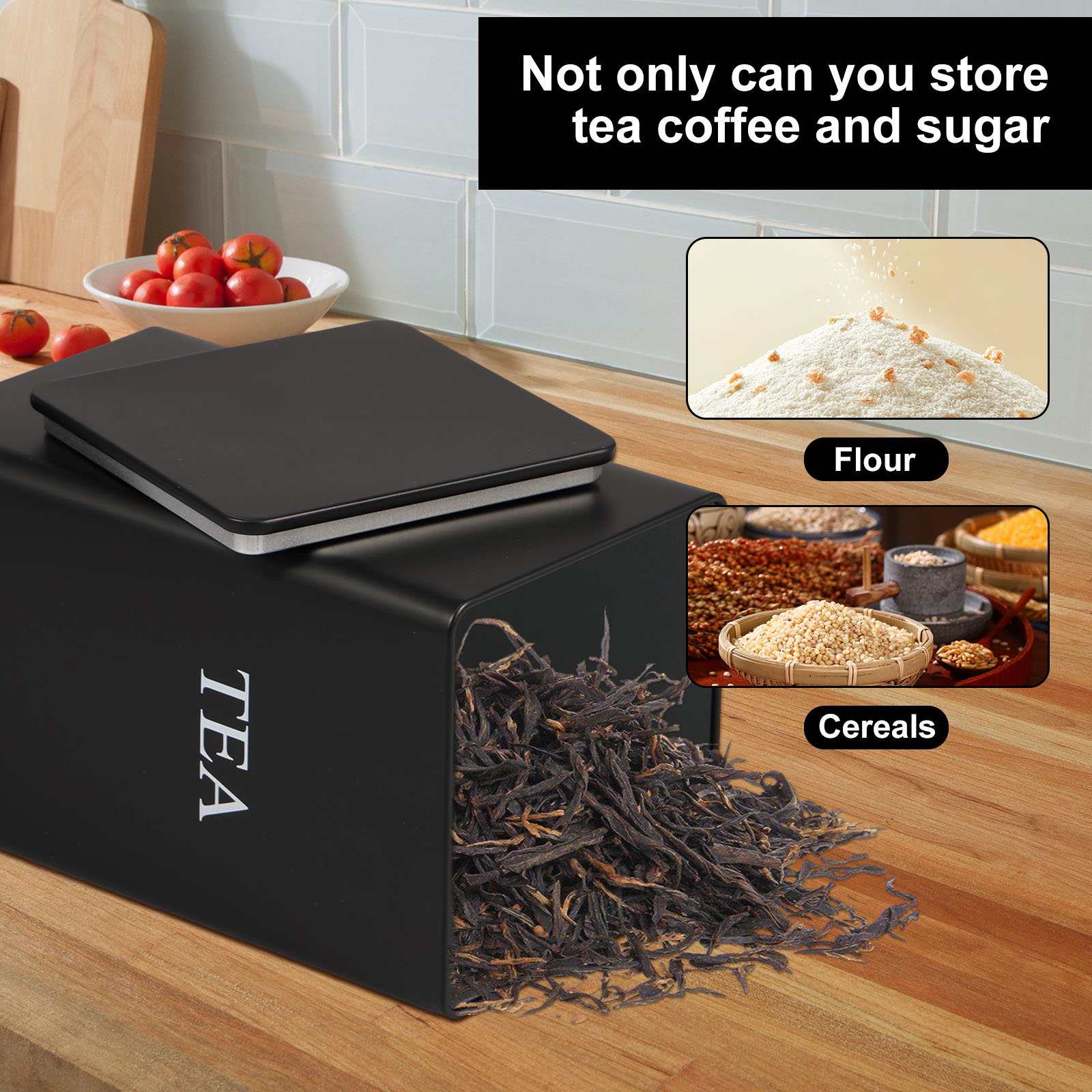 3Pcs Coffee Bean Storage Canis - Coffee Tea Canister Set review and price