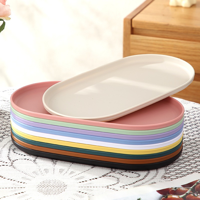 4Pcs Plastic Coffee Tray, Oval - Coffee Tea Stand review and price