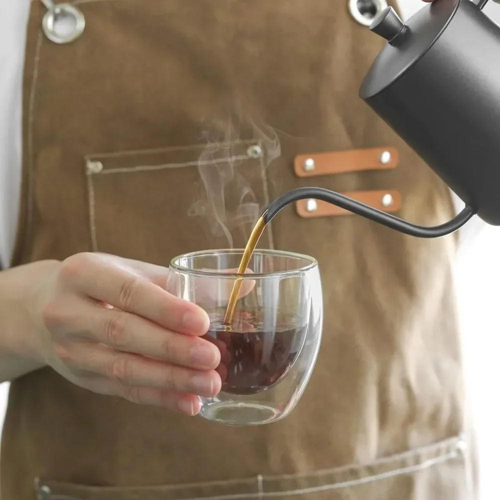 6 pcs Clear Double Wall Glass  - Juice Tea Coffee review and price