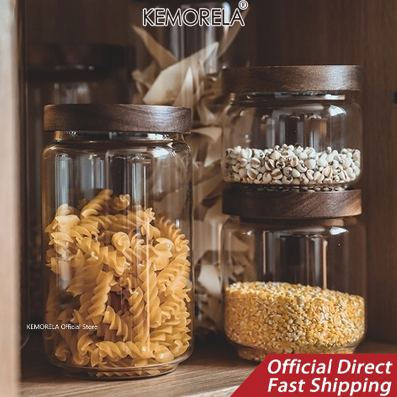 Wood Lid Glass Airtight Canist - Coffee Tea Canister Set review and price