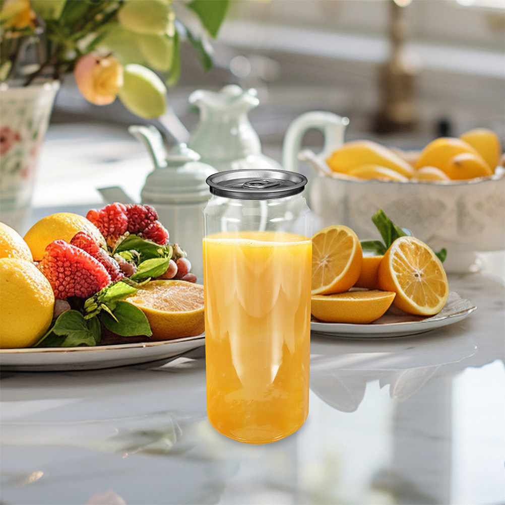 5pcs Clear Beverage Cans Empty - Juice Tea Coffee review and price
