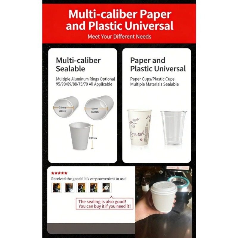 Automatic Plastic Cup Sealing  - Coffee Tea Cups review and price