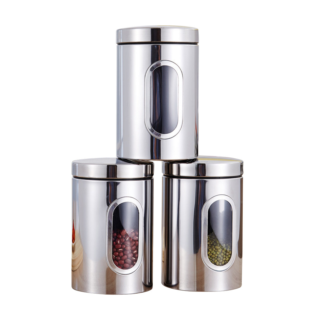 Stainless Steel Sealed Food St - Coffee Tea Canister Set review and price