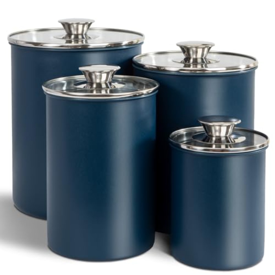 Stainless Steel Food Canister  - Coffee Tea Canister Set review and price