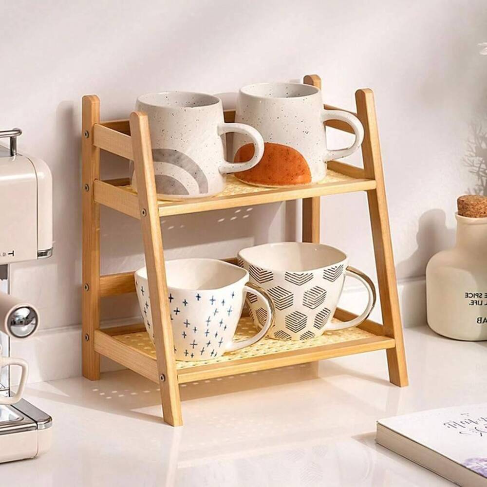 2-Tier Bamboo Countertop Stora - Coffee Tea Stand review and price