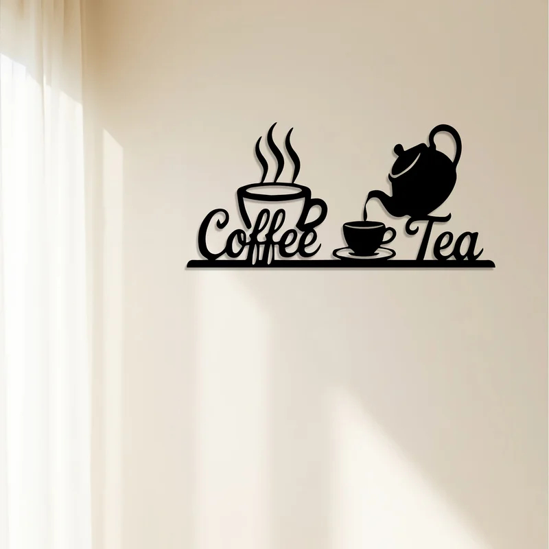 Rustic Metal Coffee & Tea Wall - Coffee Tea Icon review and price