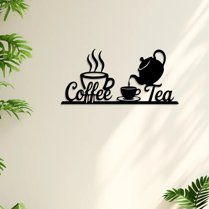 Rustic Metal Coffee & Tea Wall - Coffee Tea Icon review and price