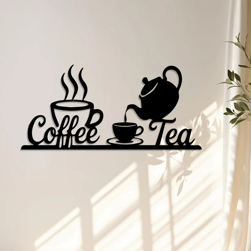 Rustic Metal Coffee & Tea Wall - Coffee Tea Icon review and price