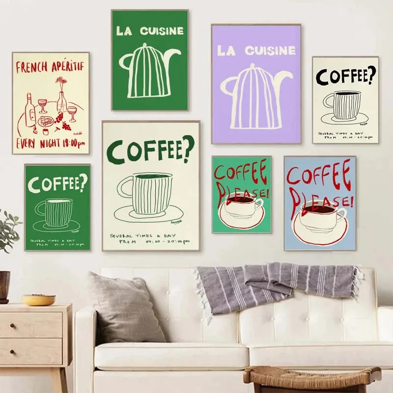 1PC frameless decorative art p - Draw Coffee And Tea review and price