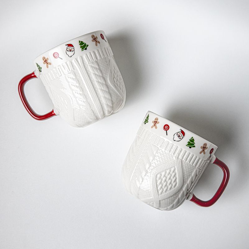 380ml Christmas Sweater Cerami - Coffee Tea Icon review and price