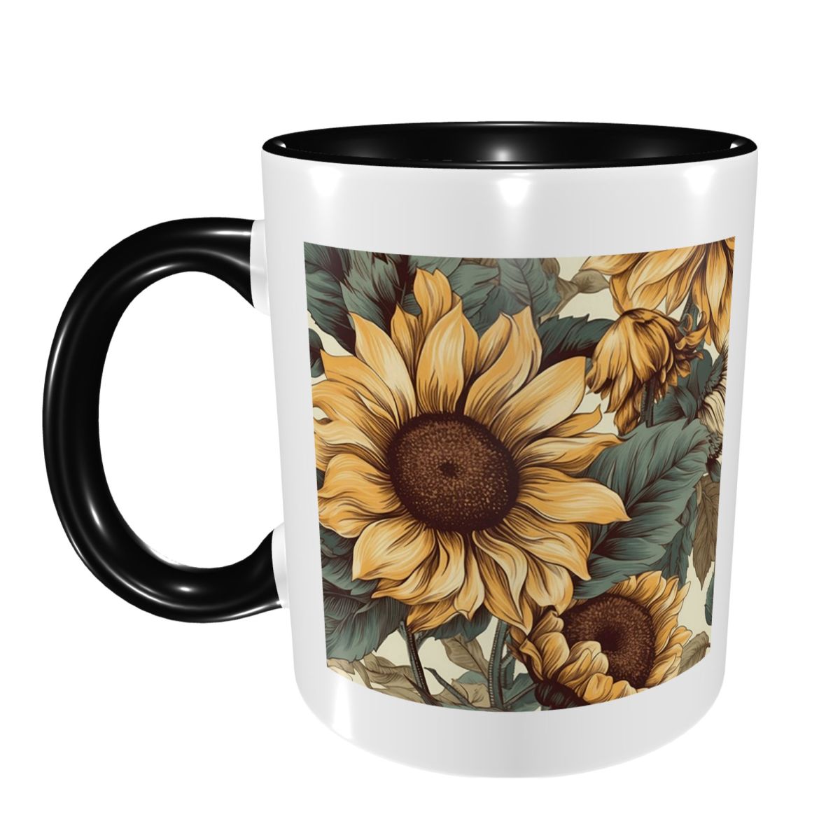 Golden Sunflower Cluster Vinta - Draw Coffee And Tea review and price