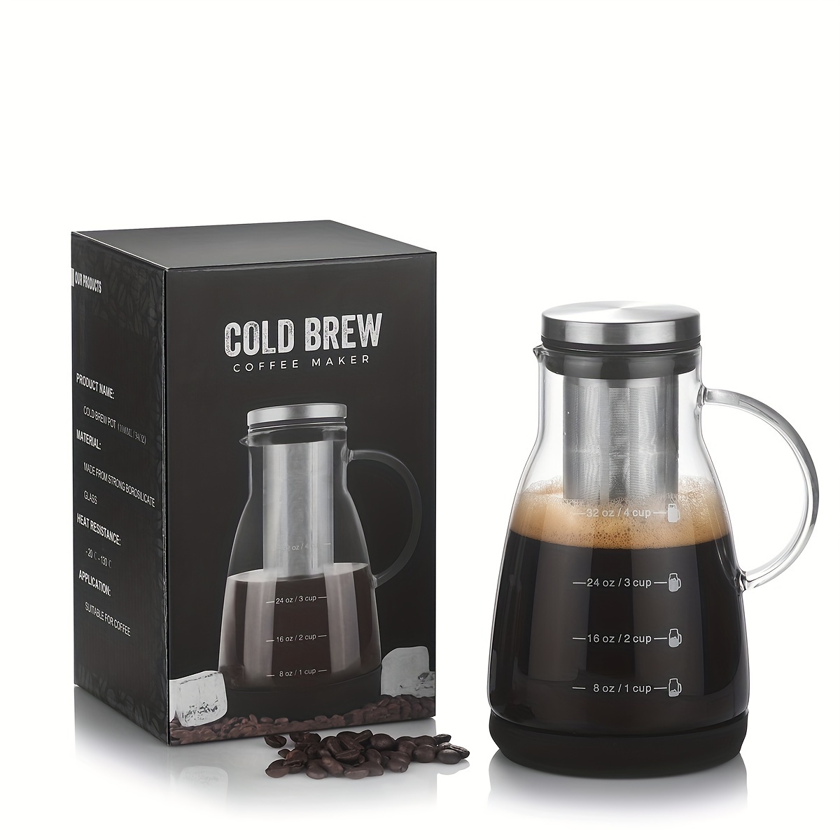 24oz Classic Glass Cold Brew C - Juice Tea Coffee review and price