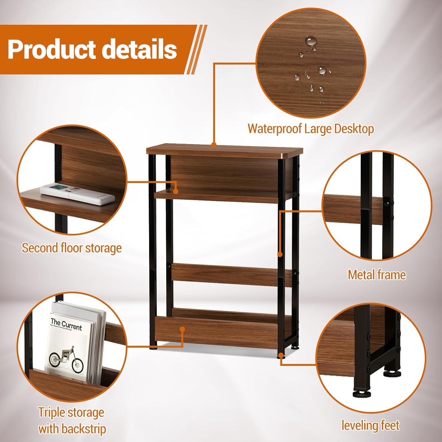 3-Tier Slim Narrow Side Table, - Coffee Tea Weight Loss review and price