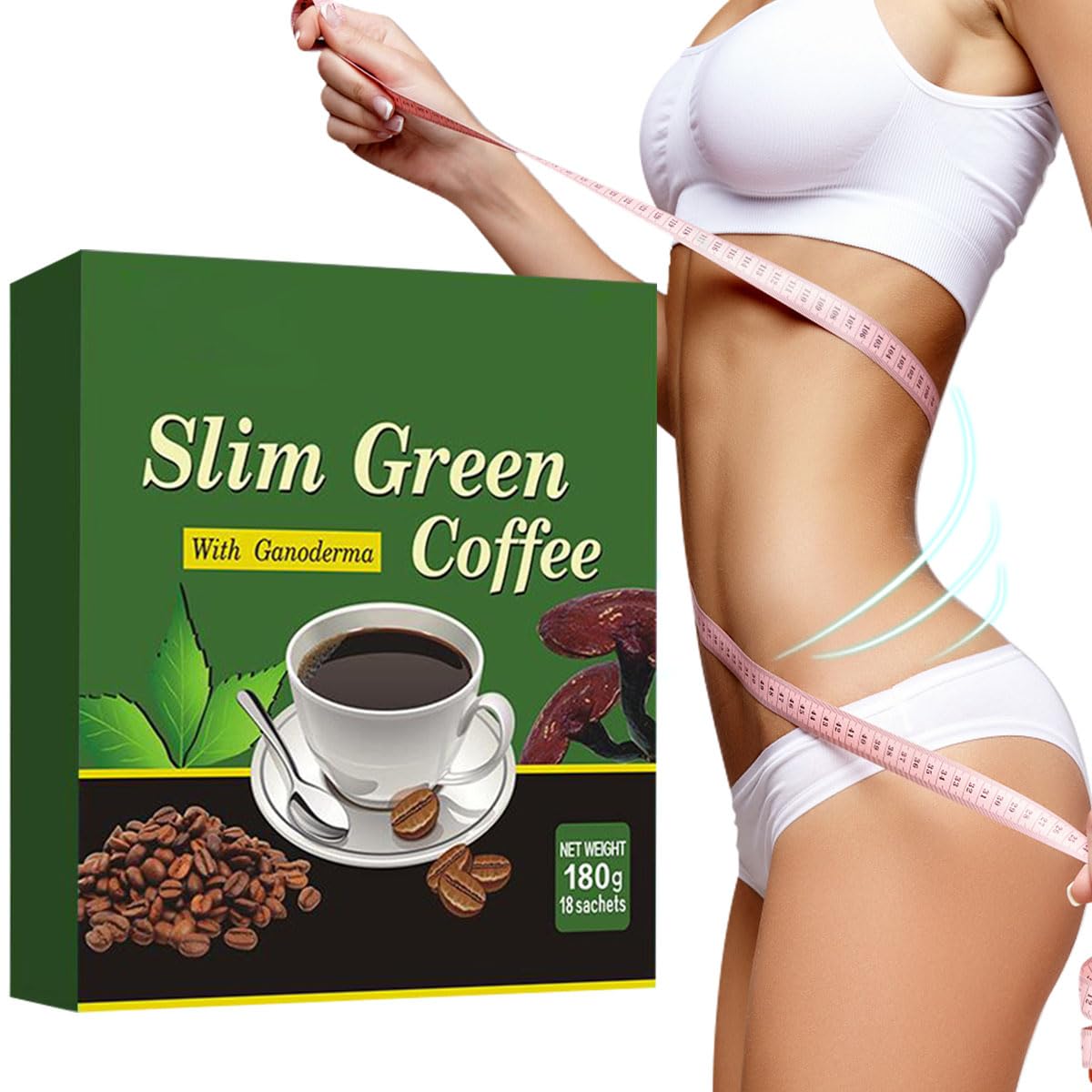 18 Pcs/Box Premium Slim Green  - Coffee Tea Weight Loss review and price