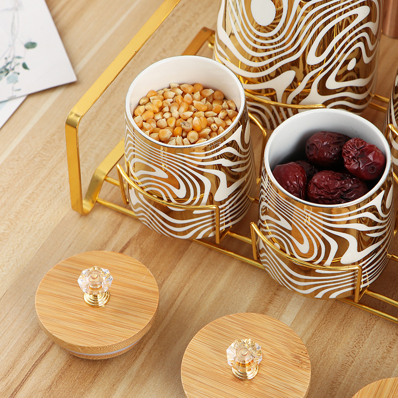 Set of 7 Color Glazed Ceramic  - Coffee Tea Canister Set review and price