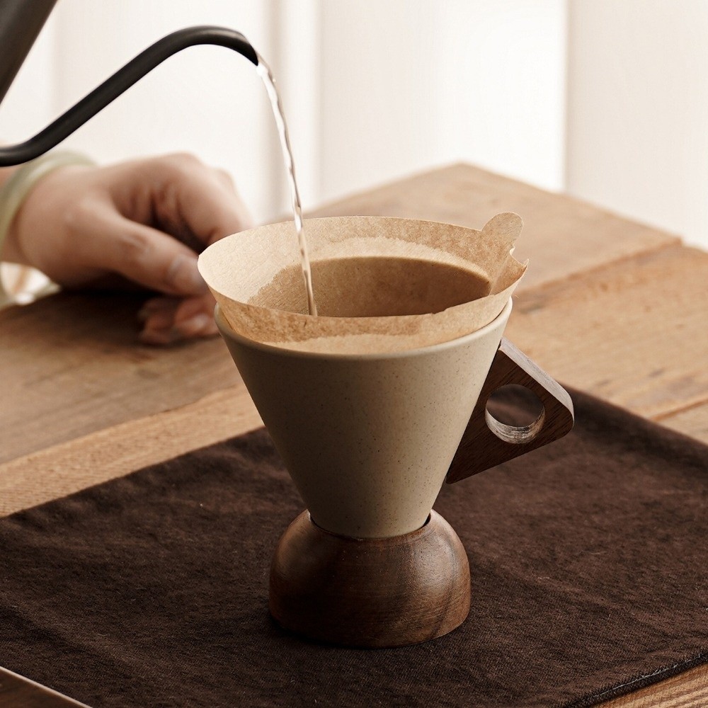 Coarse Ceramic Triangular Cone - Coffee Tea Stand review and price