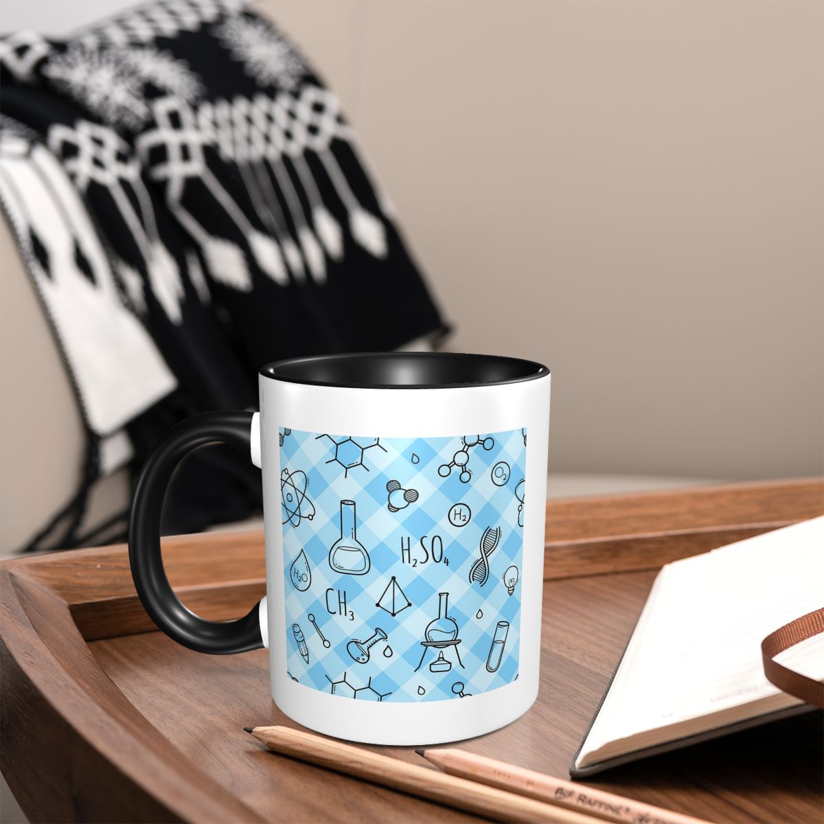 Science Icons Plaid Pattern A  - Coffee Tea Icon review and price